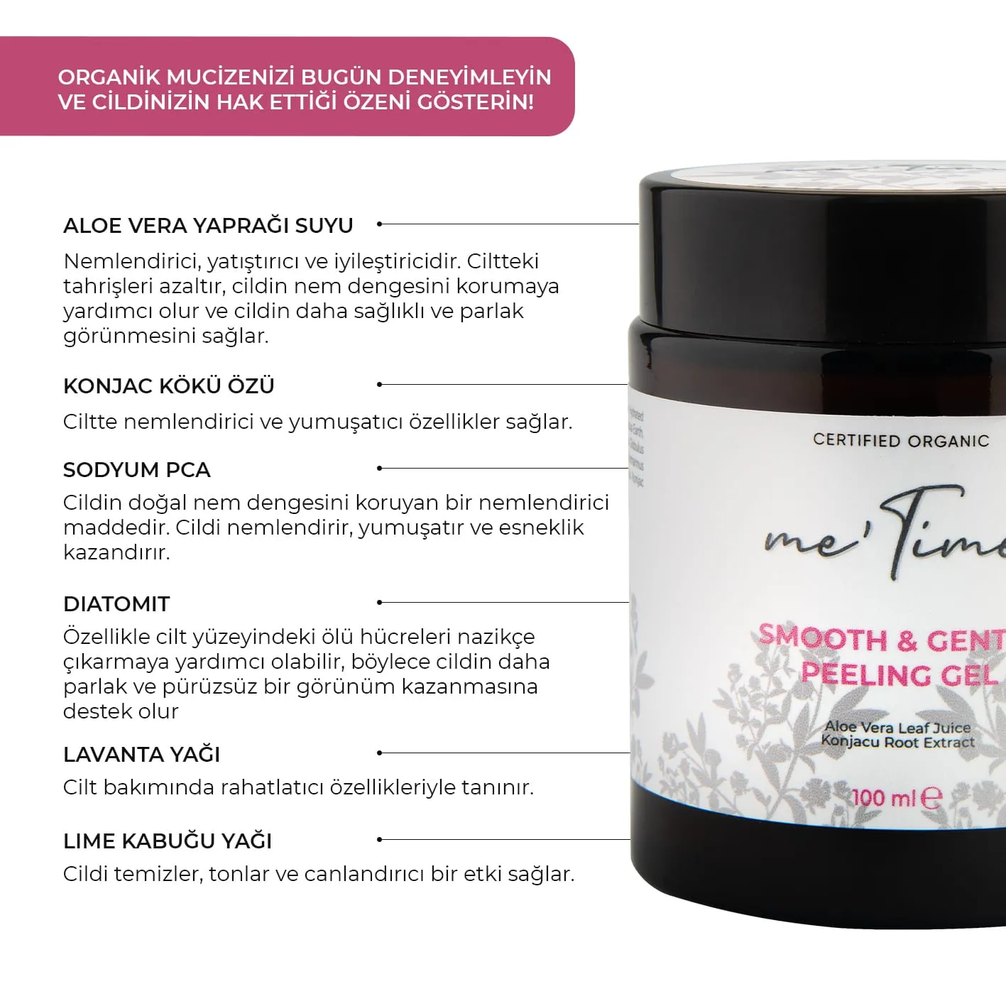 Me Time Organik Arındırıcı Yüz Peelingi 100 ml — görsel 3